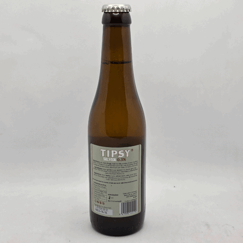 Tipsy Silver achterzijde fles Tipsy Silver achterzijde fles